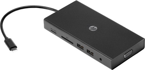 Stacja dokująca HP Travel USB-C Universal Multiport Hub czarna 1C1Y5AA Stacja dokująca HP Travel USB-C Universal Multiport Hub czarna 1C1Y5AA