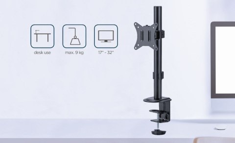 GEMBIRD BIURKOWE REGULOWANE RAMIĘ NA MONITOR 17"-32", DO 9 KG GEMBIRD BIURKOWE REGULOWANE RAMIĘ NA MONITOR 17"-32", DO 9 KG