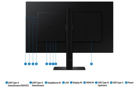 MONITOR SAMSUNG LED S80UD 27" LS27D800UAUXEN