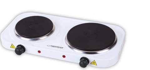 Kuchenka elektryczna Esperanza YELLOWSTONE EKH007W (Płyta elektryczna; 2 pola grzejne; 1000W, 1500W; kolor biały) Kuchenka elektryczna Esperanza YELLOWSTONE EKH007W (Płyta elektryczna; 2 pola grzejne; 1000W, 1500W; kolor biały)