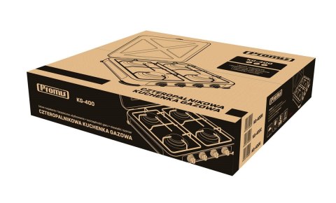 PROMIS KUCHENKA GAZOWA KG400S, 4-PALNIKOWA,SREBRNA PROMIS KUCHENKA GAZOWA KG400S, 4-PALNIKOWA,SREBRNA
