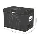 PRZENOŚNA LODÓWKA KOMPRESOROWA GCX47 BLACK