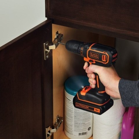 Wiertarko-wkrętarka 18V CDC18BAFC-QW BLACK+DECKER (WYPRZEDAŻ) Wiertarko-wkrętarka 18V CDC18BAFC-QW BLACK+DECKER (WYPRZEDAŻ)