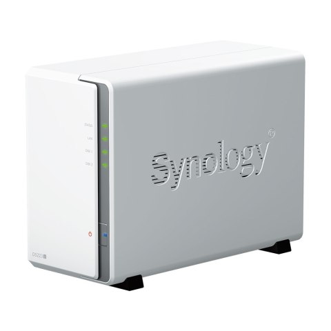 NAS Synology DS223j; Tower; 2x (3.5" SATA HDD); Realtek RTD1619B; ,1 GB DDR4, 1x 1GbE RJ-45 NAS Synology DS223j; Tower; 2x (3.5" SATA HDD); Realtek RTD1619B; ,1 GB DDR4, 1x 1GbE RJ-45