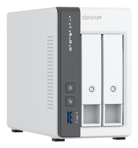 Qnap TS-216G, Tower, 2 x 2.5"/3.5" SATA, ARM 2.0GHz Quad core, 4GB, 1 x 2.5GbE + 1 x GbE, External adapter (PSU) Qnap TS-216G, Tower, 2 x 2.5"/3.5" SATA, ARM 2.0GHz Quad core, 4GB, 1 x 2.5GbE + 1 x GbE, External adapter (PSU)