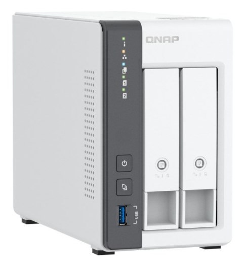 Qnap TS-216G, Tower, 2 x 2.5"/3.5" SATA, ARM 2.0GHz Quad core, 4GB, 1 x 2.5GbE + 1 x GbE, External adapter (PSU) Qnap TS-216G, Tower, 2 x 2.5"/3.5" SATA, ARM 2.0GHz Quad core, 4GB, 1 x 2.5GbE + 1 x GbE, External adapter (PSU)