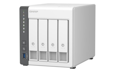 Qnap TS-433-4G, Tower, 4 x 2.5"/3.5" SATA , ARM 2.0GHz Quad core, 4GB, 1 x 2.5GbE + 1 x GbE, External adapter (PSU) Qnap TS-433-4G, Tower, 4 x 2.5"/3.5" SATA , ARM 2.0GHz Quad core, 4GB, 1 x 2.5GbE + 1 x GbE, External adapter (PSU)