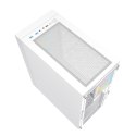 GEMBIRD OBUDOWA FORNAX 4000W MIDI-TOWER (2X USB 3.0, 1X USB 2.0, HD AUDIO, SZKLANY PANEL BOCZNY, PODŚWIETLENIE ARGB) BIAŁA