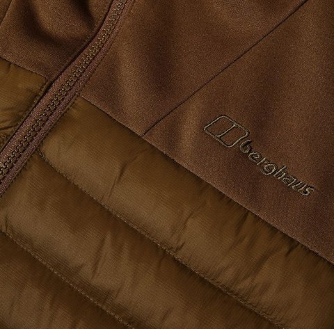 Kurtka hybrydowa męska Berghaus Vaskye Hooded Hybrid Jacket roz. M brązowa