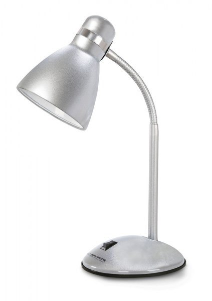 ESPERANZA LAMPKA BIURKOWA E27 ALKES SREBRNA ELD113S ESPERANZA LAMPKA BIURKOWA E27 ALKES SREBRNA ELD113S