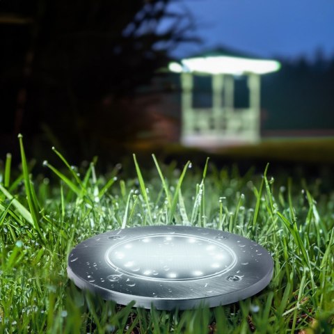 MACLEAN SOLARNA LAMPA NAJAZDOWA OGRODOWA LED IP44, 12 LED SMD, 4000K MCE318 MACLEAN SOLARNA LAMPA NAJAZDOWA OGRODOWA LED IP44, 12 LED SMD, 4000K MCE318