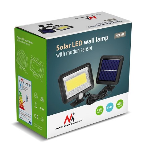 MACLEAN SOLARNY NAŚWIETLACZ LED Z CZUJNIKIEM MCE438 MACLEAN SOLARNY NAŚWIETLACZ LED Z CZUJNIKIEM MCE438