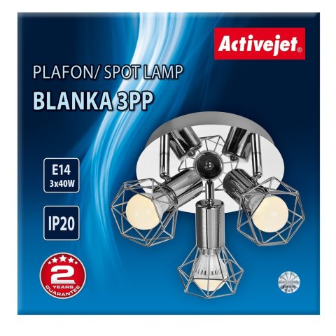 Plafon Activejet AJE-BLANKA 3PP (120 W; E14 x 3) Plafon Activejet AJE-BLANKA 3PP (120 W; E14 x 3)