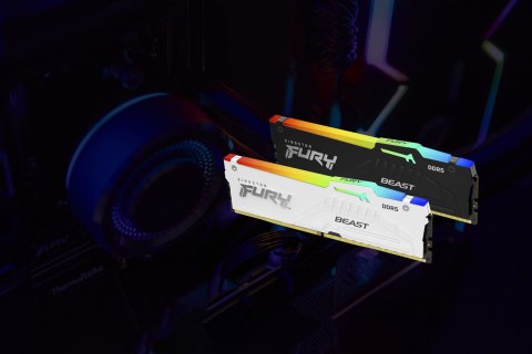 KINGSTON DDR5 32GB 6000MT/s CL30 DIMM FURY Beast White RGB XMP