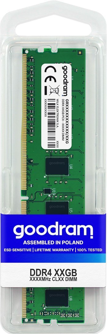 Pam. GOODRAM DDR4 16GB 2666MHz CL19 SR DIMM Pam. GOODRAM DDR4 16GB 2666MHz CL19 SR DIMM