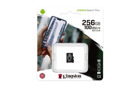 Karta pamięci Kingston Canvas Select Plus SDCS2/256GBSP (256GB; Class 10, Class A1; Karta pamięci) Karta pamięci Kingston Canvas Select Plus SDCS2/256GBSP (256GB; Class 10, Class A1; Karta pamięci)