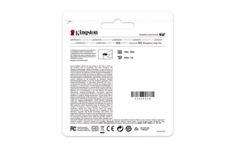 Karta pamięci z adapterem Kingston Canvas Select Plus SDCS2/64GB (64GB; Class 10, Class U1, V10; + adapter) Karta pamięci z adapterem Kingston Canvas Select Plus SDCS2/64GB (64GB; Class 10, Class U1, V10; + adapter)