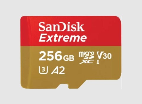 SANDISK EXTREME microSDXC 256 GB 190/130 MB/s A2 SANDISK EXTREME microSDXC 256 GB 190/130 MB/s A2