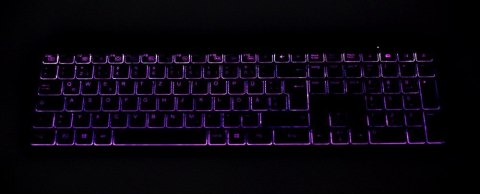GEMBIRD ECLIPSE BEZPRZEWODOWY ZESTAW KLAWIATURY I MYSZKI Z PODŚWIETLENIEM PRO BUSINESS SLIM, UKŁAD US, CZARNY