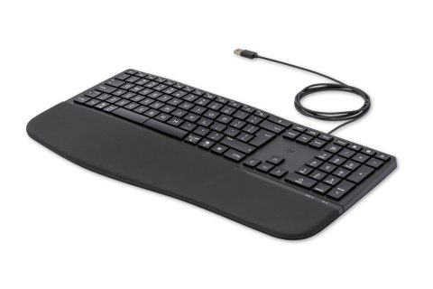 Klawiatura HP 480 Comfort Wired Keyboard przewodowa czarna 8T6M1AA Klawiatura HP 480 Comfort Wired Keyboard przewodowa czarna 8T6M1AA