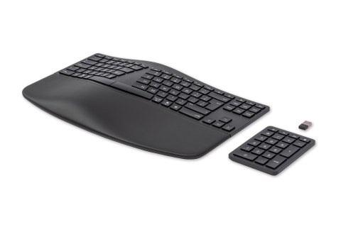 Klawiatura HP 960 Ergonomic Wireless Keyboard bezprzewodowa czarna 37E755AA Klawiatura HP 960 Ergonomic Wireless Keyboard bezprzewodowa czarna 37E755AA