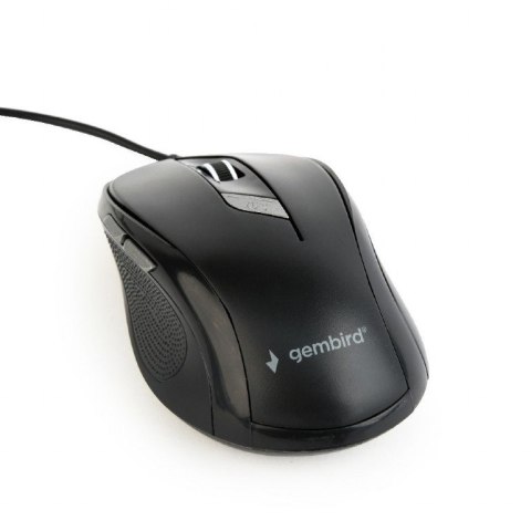 Mysz GEMBIRD MUS-6B-01 (optyczna; 1600 DPI; kolor czarny) Mysz GEMBIRD MUS-6B-01 (optyczna; 1600 DPI; kolor czarny)