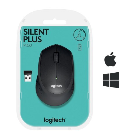 Mysz Logitech M330 910-004909 (USB 2.0; kolor czarny; optyczna) Mysz Logitech M330 910-004909 (USB 2.0; kolor czarny; optyczna)