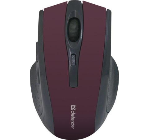 DEFENDER MYSZ BEZPRZEWODOWA ACCURA MM-665 RF BURGUND 1600DPI 6P 52668 DEFENDER MYSZ BEZPRZEWODOWA ACCURA MM-665 RF BURGUND 1600DPI 6P 52668