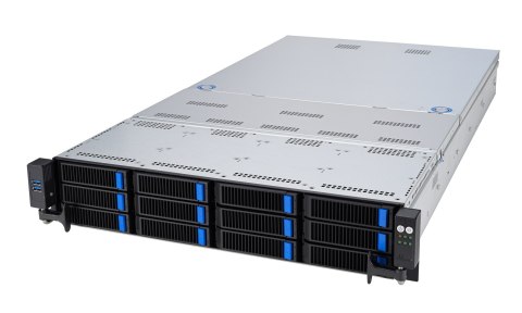 Platforma Asus Rack (2U) RS720A-E12-RS12 AMD Epyc 9004 (8x NVMe, 4x SATA/SAS, 2xM.2, 4xGPU, 2x10Gbe, IPMI, 1+1 2600W) Platforma Asus Rack (2U) RS720A-E12-RS12 AMD Epyc 9004 (8x NVMe, 4x SATA/SAS, 2xM.2, 4xGPU, 2x10Gbe, IPMI, 1+1 2600W)