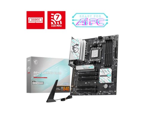 Płyta głowna MSI B840 GAMING PLUS WIFI Płyta głowna MSI B840 GAMING PLUS WIFI