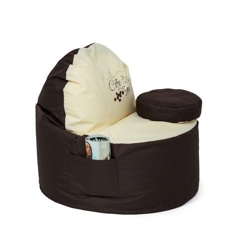 Pufa worek sako COFFEE brązowy-beżowy XXL 120x80 Pufa worek sako COFFEE brązowy-beżowy XXL 120x80