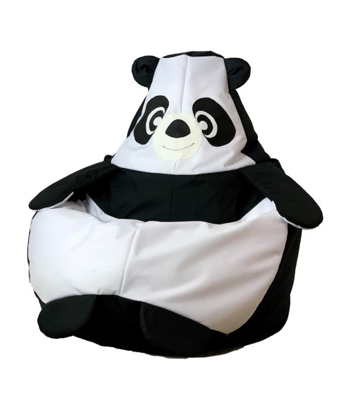 Pufa worek sako PANDA czarny-biały L 105x80 Pufa worek sako PANDA czarny-biały L 105x80