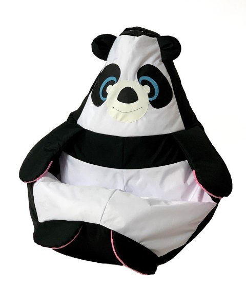 Pufa worek sako PANDA czarny-biały L 105x80 Pufa worek sako PANDA czarny-biały L 105x80