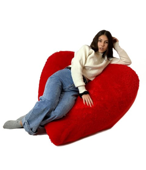 Pufa worek sako SERCE czerwony XXL 140x100 Pufa worek sako SERCE czerwony XXL 140x100