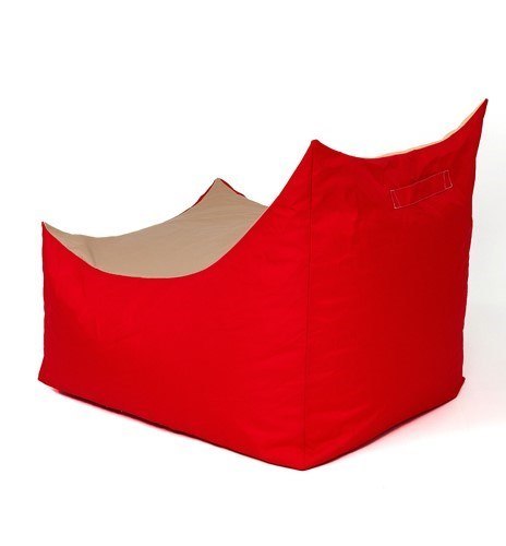 Pufa worek sako TRON czerwony-beżowy XXL 140x90 Pufa worek sako TRON czerwony-beżowy XXL 140x90