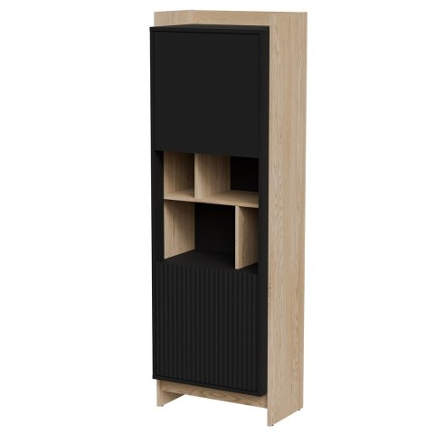 Witryna PORTO 59x38x180 dąb/czarny Witryna PORTO 59x38x180 dąb/czarny
