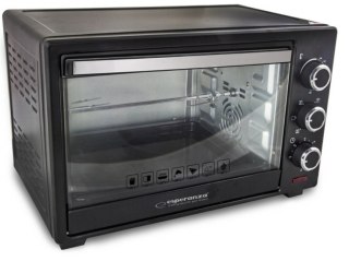 Mini piekarnik z konwekcją i rożnem Esperanza NAPOLI EKO006 (Pokrętło; 1600W; kolor czarny)