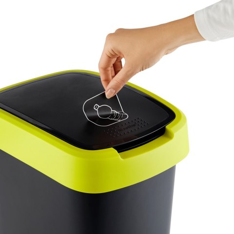 Rotho kosz na śmieci obrotowy TWIST limonkowy 10L Rotho kosz na śmieci obrotowy TWIST limonkowy 10L
