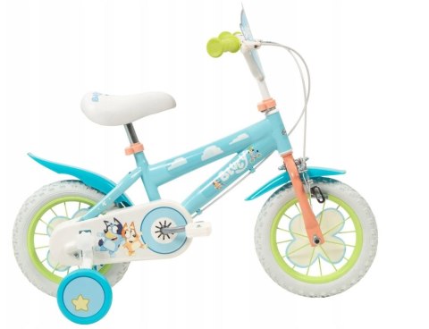 Rower dziecięcy TOIMSA Bluey 12" Błękitno-limonkowy