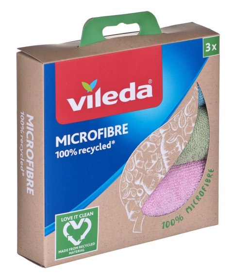 Ściereczka Vileda Mikrofibra 100% Recycled 3 szt. Ściereczka Vileda Mikrofibra 100% Recycled 3 szt.