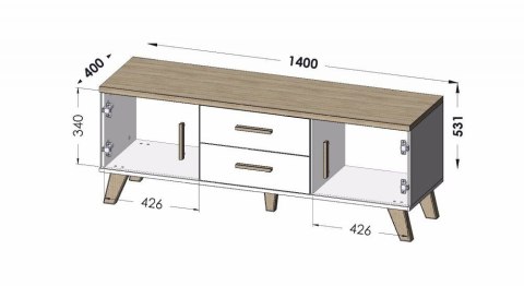 RTV LOTTA 140 2D2S wotan + czarny mat RTV LOTTA 140 2D2S wotan + czarny mat