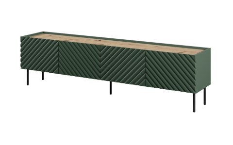 Szafka RTV 4D ONDA 200x40xH54,35 zieleń (stojąca lub wisząca) Szafka RTV 4D ONDA 200x40xH54,35 zieleń (stojąca lub wisząca)