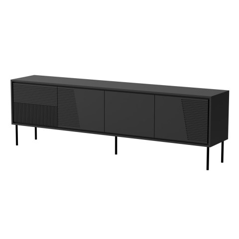 Szafka RTV ABI 4D 200x38x62 czarny mat Szafka RTV ABI 4D 200x38x62 czarny mat