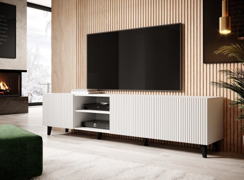 Szafka RTV PAFOS 200x40x52 biały mat Szafka RTV PAFOS 200x40x52 biały mat