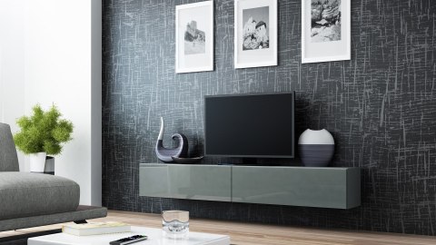 Szafka RTV VIGO '180' 30/180/40 szary/szary połysk Szafka RTV VIGO '180' 30/180/40 szary/szary połysk