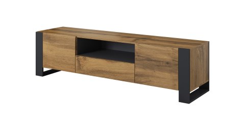 Szafka RTV WOOD 180/44/48 dąb wotan + antracyt Szafka RTV WOOD 180/44/48 dąb wotan + antracyt