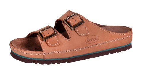 Wygodne sandały Scholl AIR BAG BACK STRAP BRĄZ 43