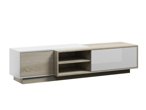 Szafka RTV SIGMA1 180 sonoma/biały połysk Szafka RTV SIGMA1 180 sonoma/biały połysk
