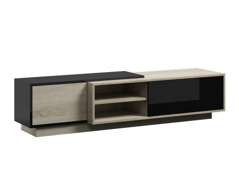 Szafka RTV SIGMA1 180 sonoma/czarny połysk Szafka RTV SIGMA1 180 sonoma/czarny połysk