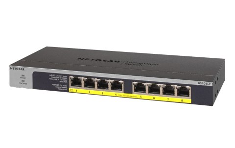 Switch Netgear GS108LP-100EUS 8p PoE 60W* (PoE+: 8p) Unmanaged Gigabit Switch Netgear GS108LP-100EUS 8p PoE 60W* (PoE+: 8p) Unmanaged Gigabit
